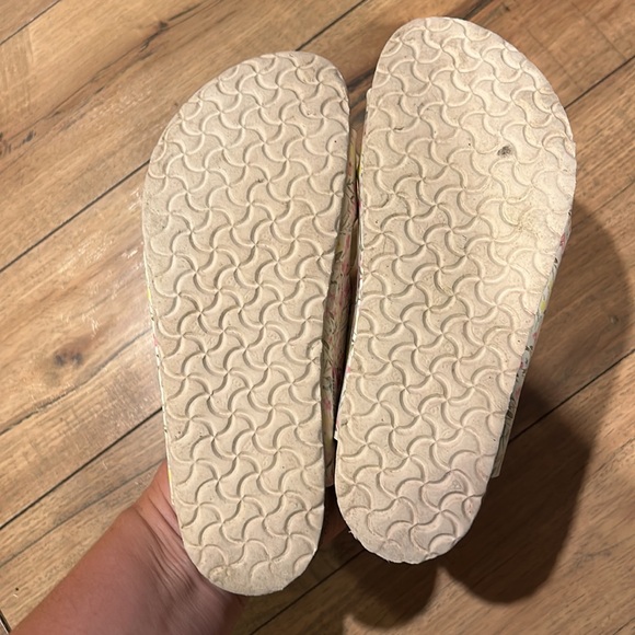 Birkenstock Florida Vegan Birko-Flor Beach Floral Sandals Girl's 3 Euro 34 - Picture 8 of 8